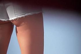 Long legs and a fine ass at the beach