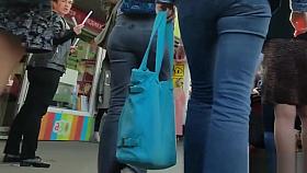 Red Haired Girl With A Chubby Ass