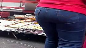 Mature with tight pants