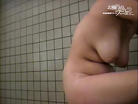 Asian girl has bared off her tan lined body in the shower 03186