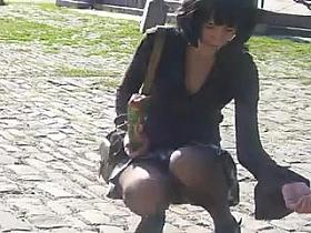 russian non-professional upskirt