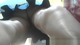 Public Upskirt Video Shows Elegant Young Woman In Blue Dress