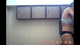 hidden shower caught my friends busty wife