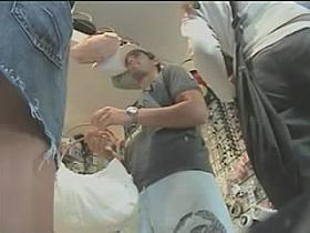 Upskirt White Panties In Shop