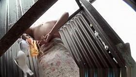 Girl in the changing booth