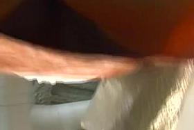 peek under orange skirt frontal too