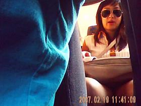 talk woman gets bus panty slip