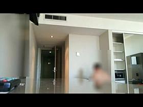 Flashing nice hotel maid