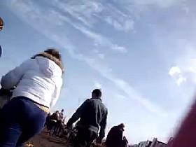 Wide Blue Tracky Mom