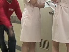Public sharking video with the enjoyable panty of nurse