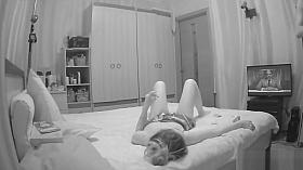 Innocent young couple fooling around