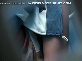 Teen caught peeing in public toilet