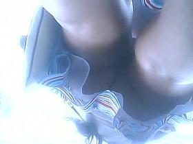 Sweet Asian chick with a nice ass at the market.