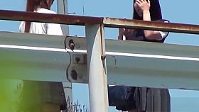 Spied on asian hos piss off bridge