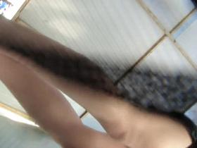 Changing room babe slowly losing releasing off her panty