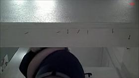 Several horny shots of the charming bimbo in changing room