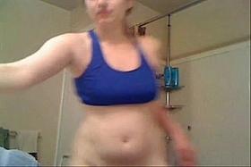 20 something MILF before shower