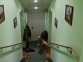 Teen voyeur vid from hall