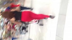 Mexican Milf thong in red