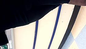 Teen in Black Spandex