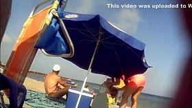 She is so sexy while floating in the sea