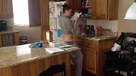 Sexy Mom Gets Caught in the kitchen