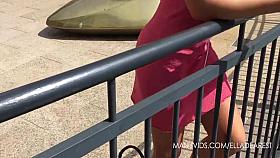 In The City No Underwear 9 Min With Ella Dearest