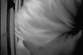 Blonde is naked on the spy cam in the cheap motel