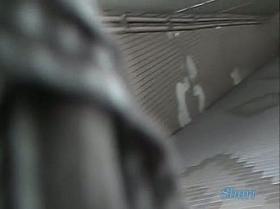 This babe in blue blouse was a victim of a sharking hooligan