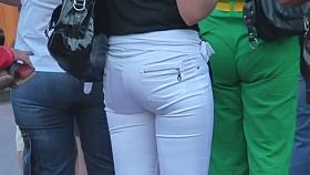 Young hot blonde candid voyeur booty