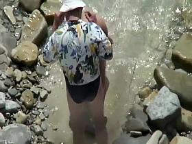 Woman is much braver than the man