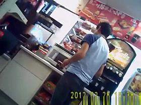 Big ass woman in tight jeans pants