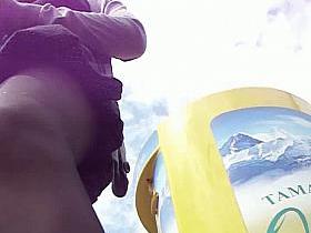 Girls in stockings on the street video compilation