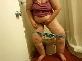 My BBW Ex-Motel toilet wipe voyeured-short version