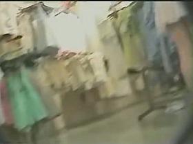 Horny voyeur loves lookin up skirts in a department store.