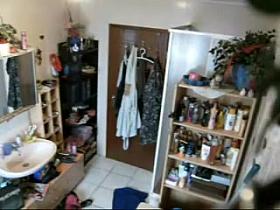 Hidden camera caught my naked sister