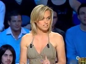 Famous blonde and her cute breasts