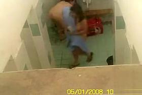 Sporty girls caught naked in their locker room