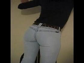 Wife ass in tight jeans