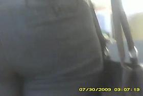 decent ass in stretch pants