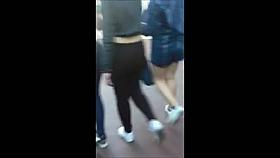 nice ass brown spandex