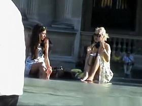 Look under skirt girl