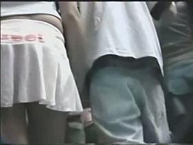 My video tape of marvelous upskirt chick on the street