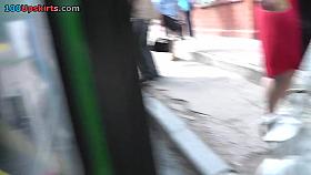 Gfs in the real public upskirts in the bus and outdoors