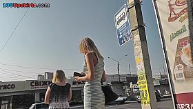 Voyeur upskirt vid of a wonderful blonde's ass