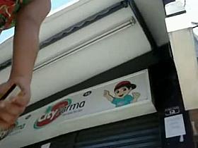 Cute babe in a fancy dress has some nice white panties