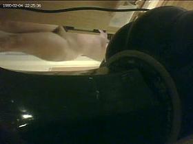 pert tits and neat pussy about to shower