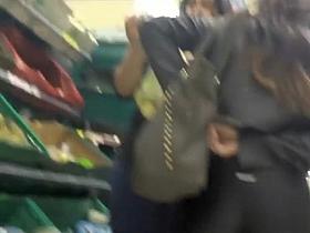 Amazing milf gets an ass hug