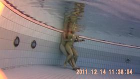 Wild fuck is recorded under water of the sauna pool 7