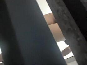 Peeping on a naked girl in the booth